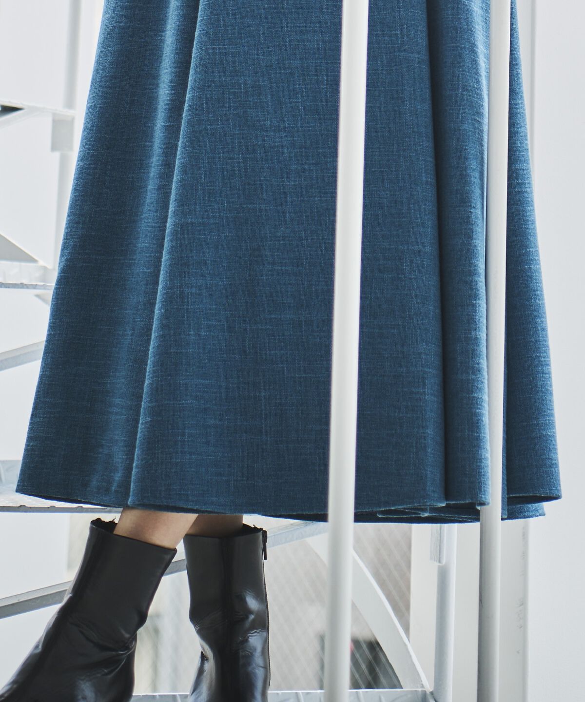 アンドクチュール「ツイードショルダーリボンジャンスカ」|ジャンパースカート|