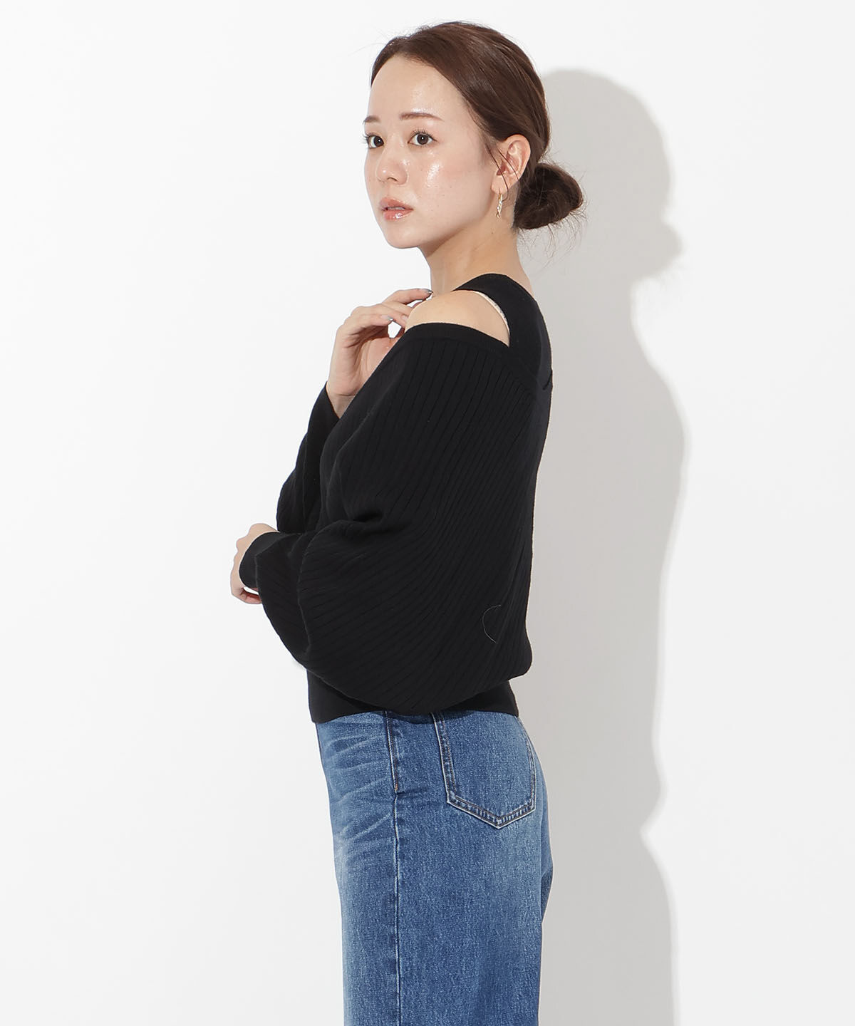 アンドクチュール「ManyWayレイヤードニットプルオーバー」|ニット・セーター|