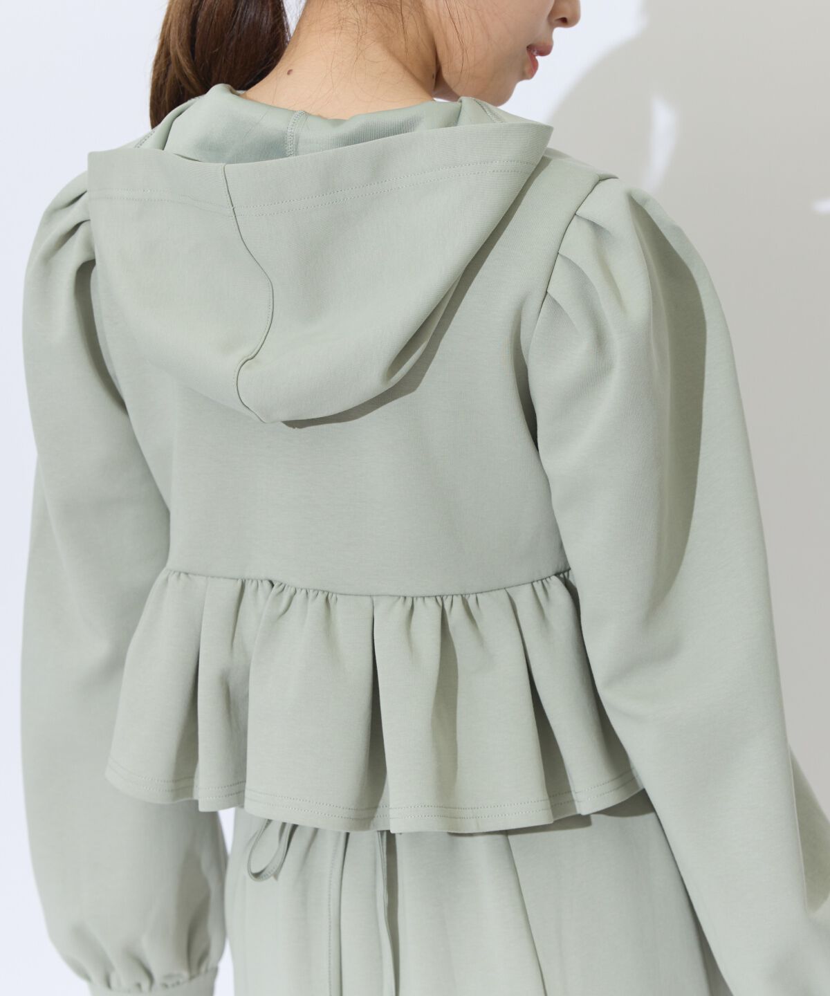 アンドクチュール「ペプラムパーカーセットアップ」|ワンピース|