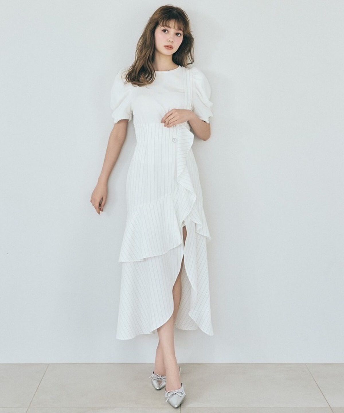 REDYAZEL「サス付きアシメフレアスカート」|フレア|