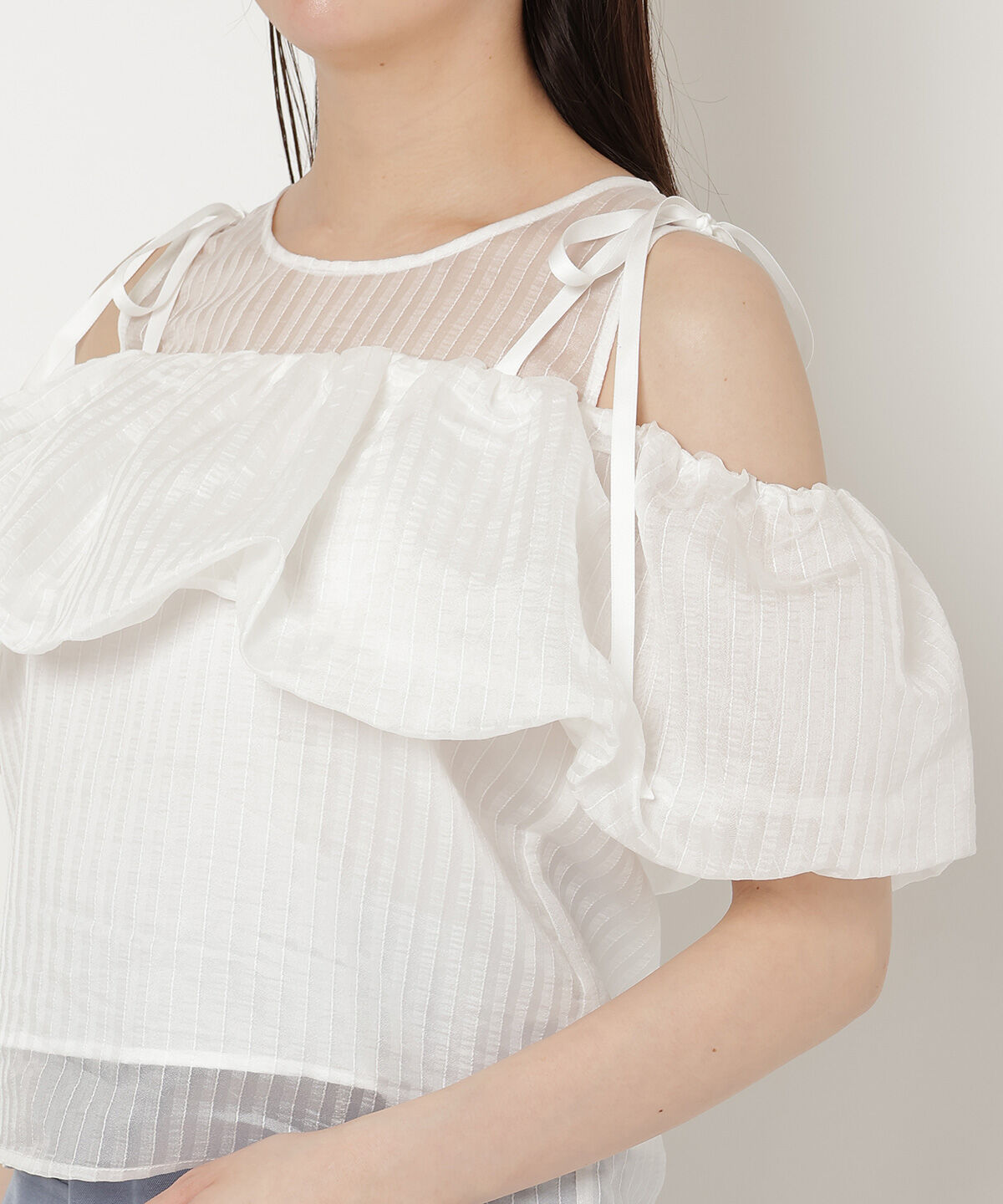 REDYAZEL「ストライプシアートップス」|Tシャツ・カットソー|