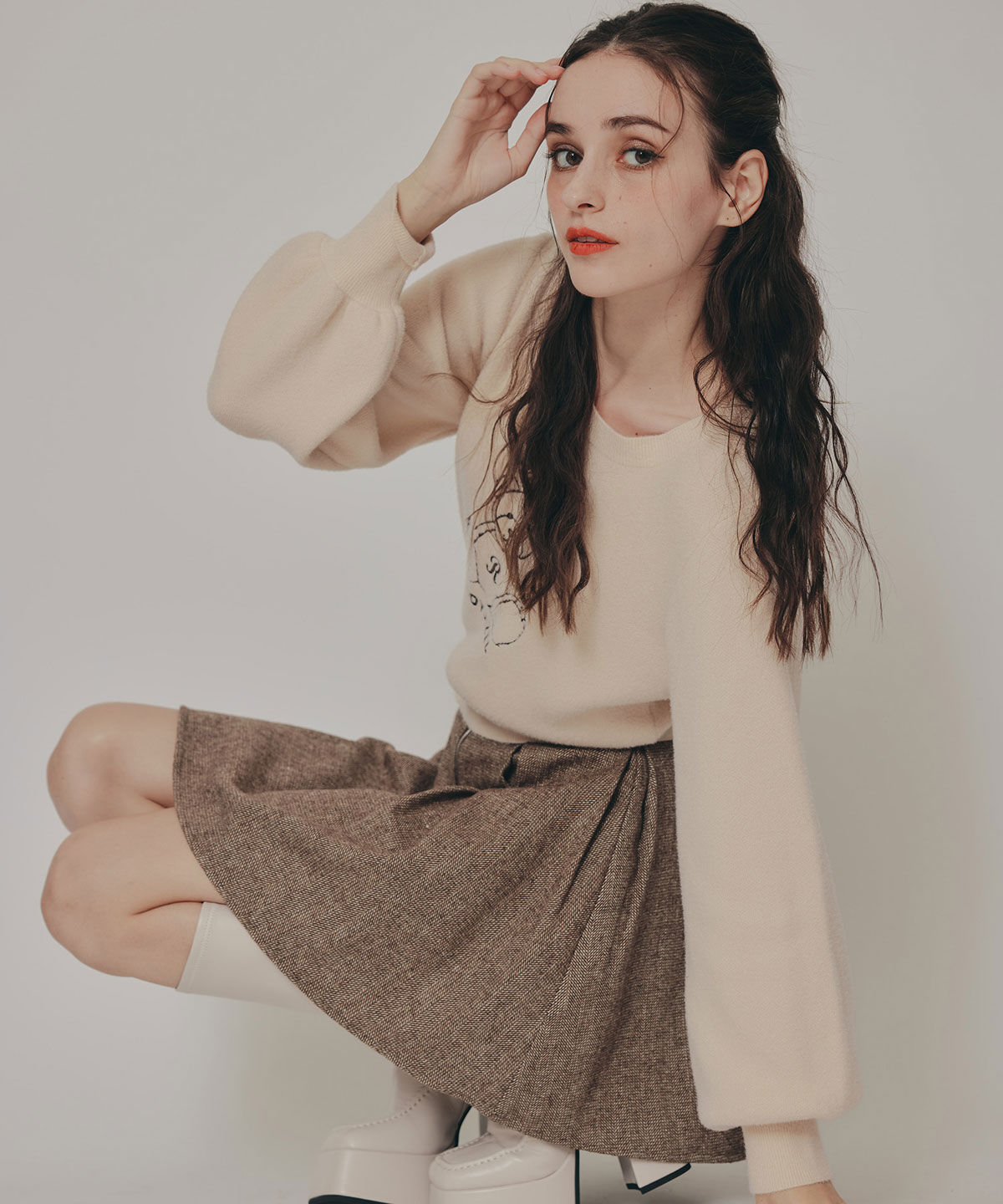 REDYAZEL「Azelyフラッフィニットプルオーバー」|ニット・セーター|