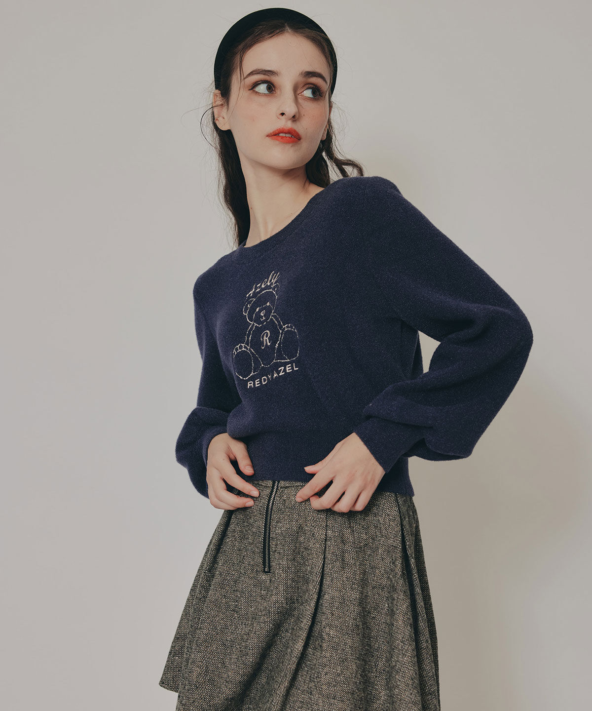 REDYAZEL「Azelyフラッフィニットプルオーバー」|ニット・セーター|