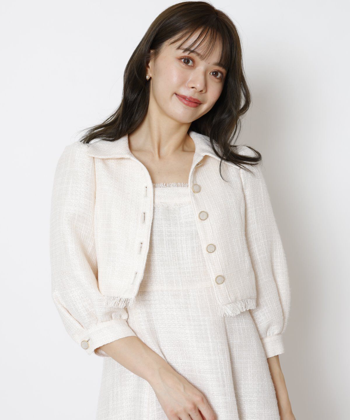 WILLSELECTION「ツィードジャケットワンピースセット」|ワンピース|