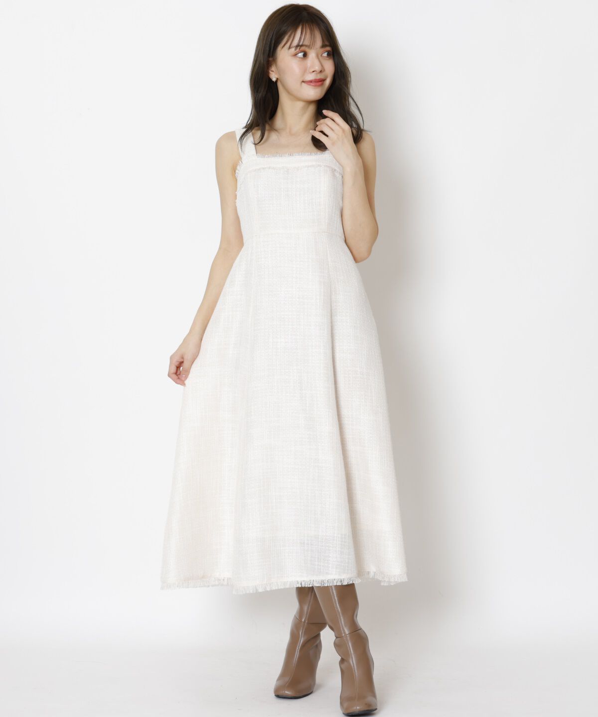 WILLSELECTION「ツィードジャケットワンピースセット」|ワンピース|