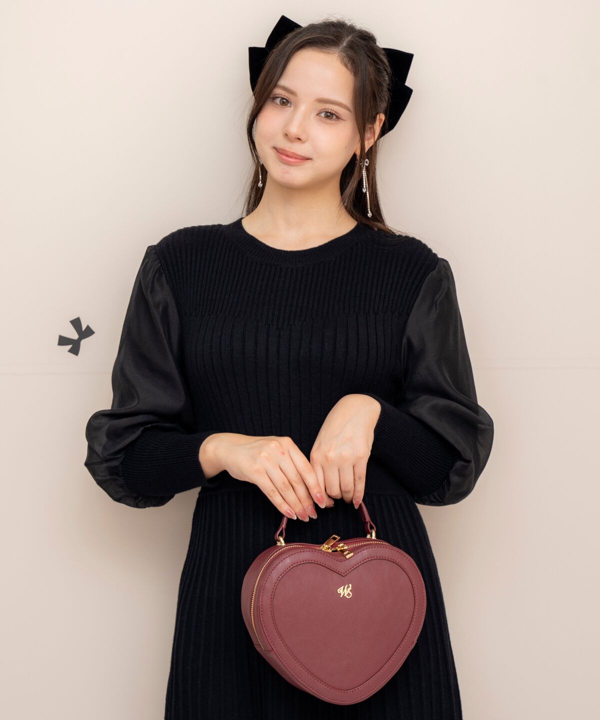 WILLSELECTION「袖オーガンジーニットワンピース」|ワンピース|