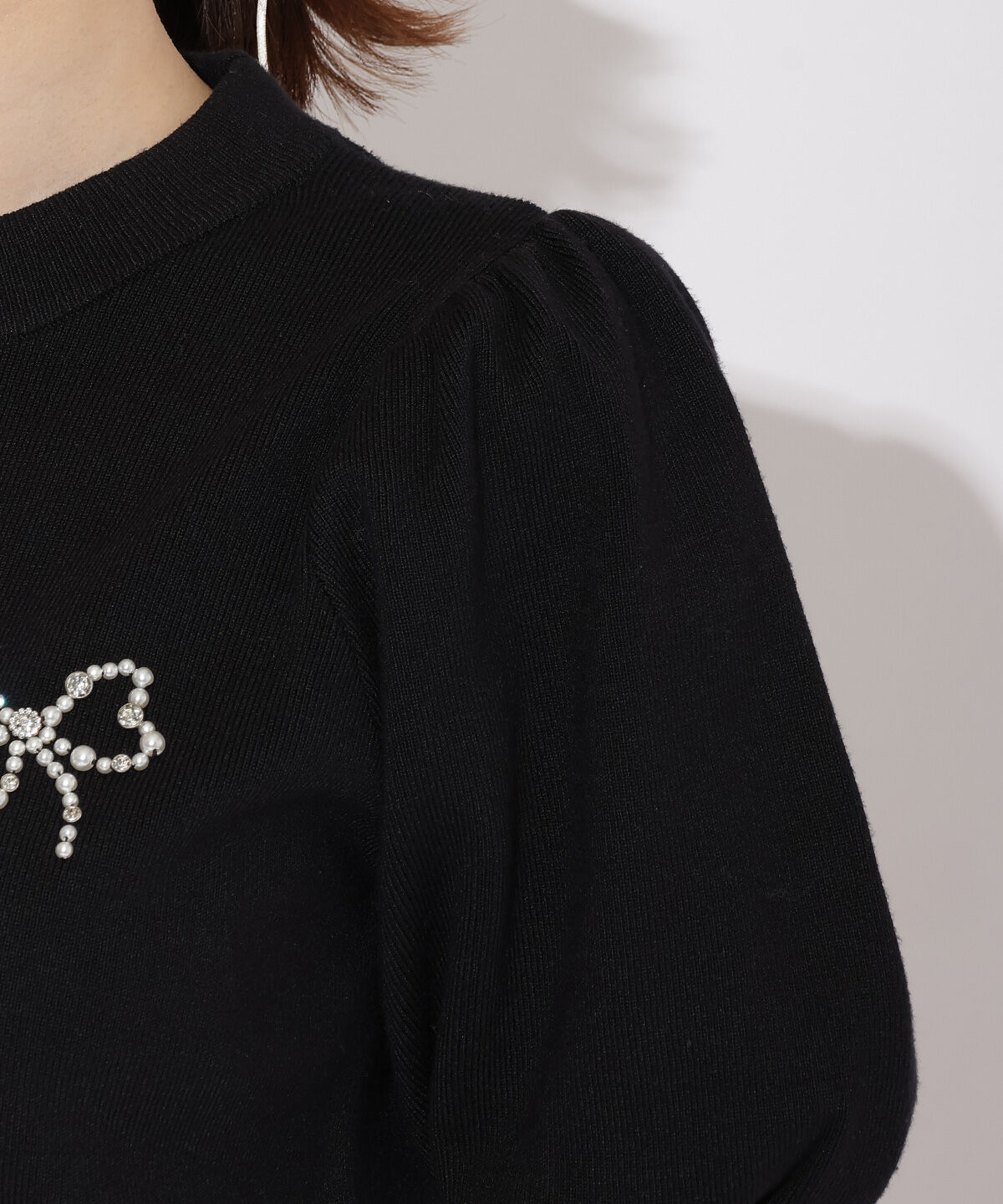 WILLSELECTION「リボンモチーフニットプルオーバー」|ニット・セーター|