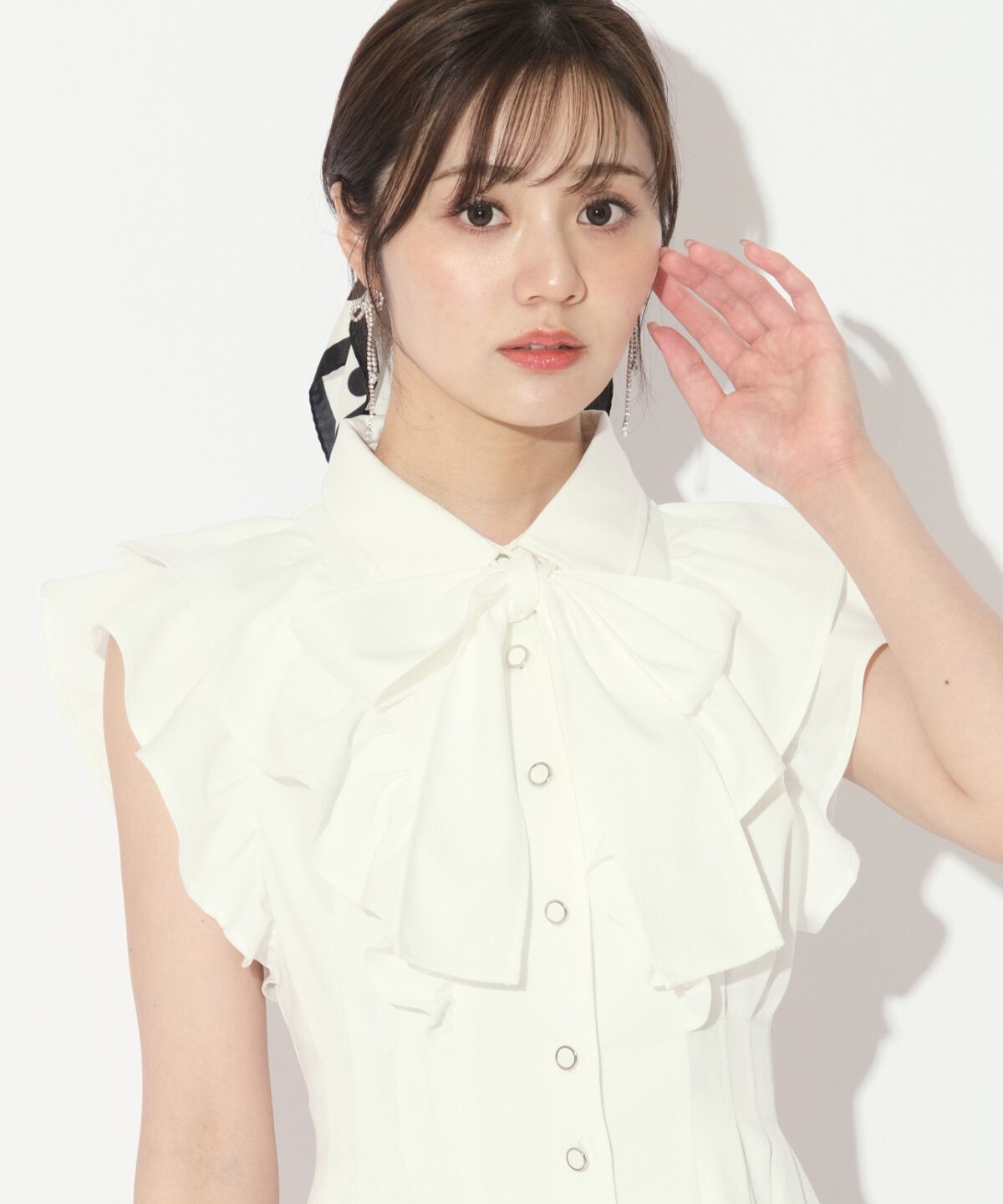 WILLSELECTION「リボンタイタックウエストシャツワンピース」|ワンピース|