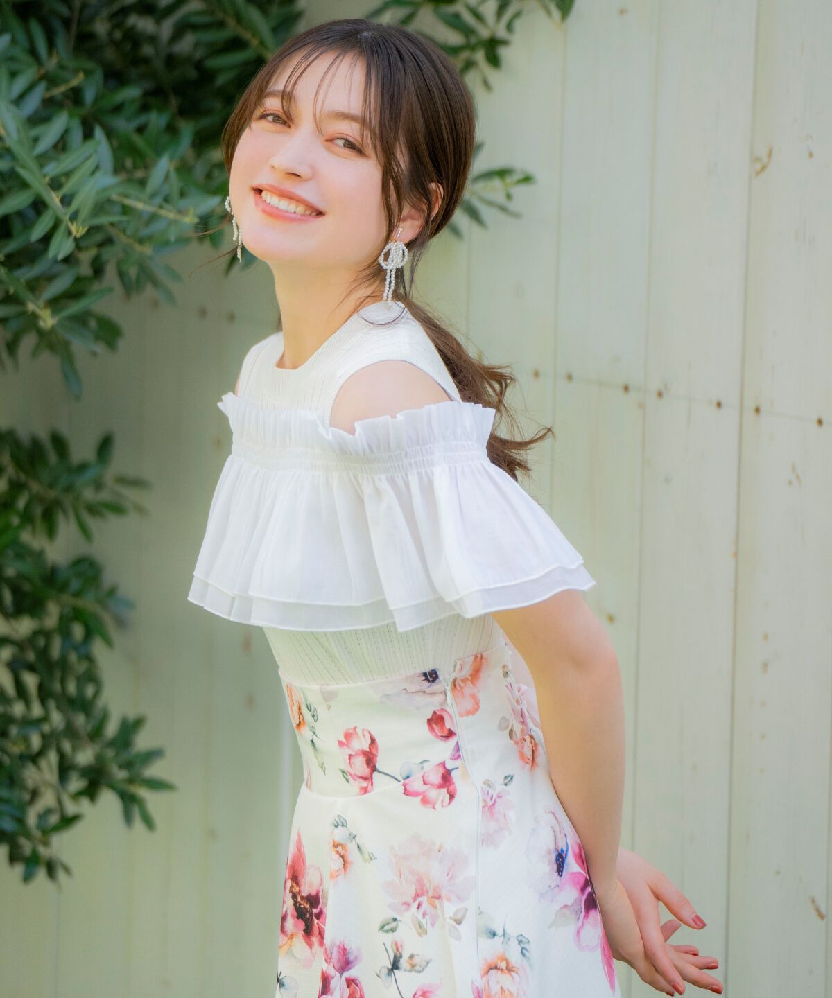 WILLSELECTION「レイヤード風オフショルプルオーバー」|ニット・セーター|