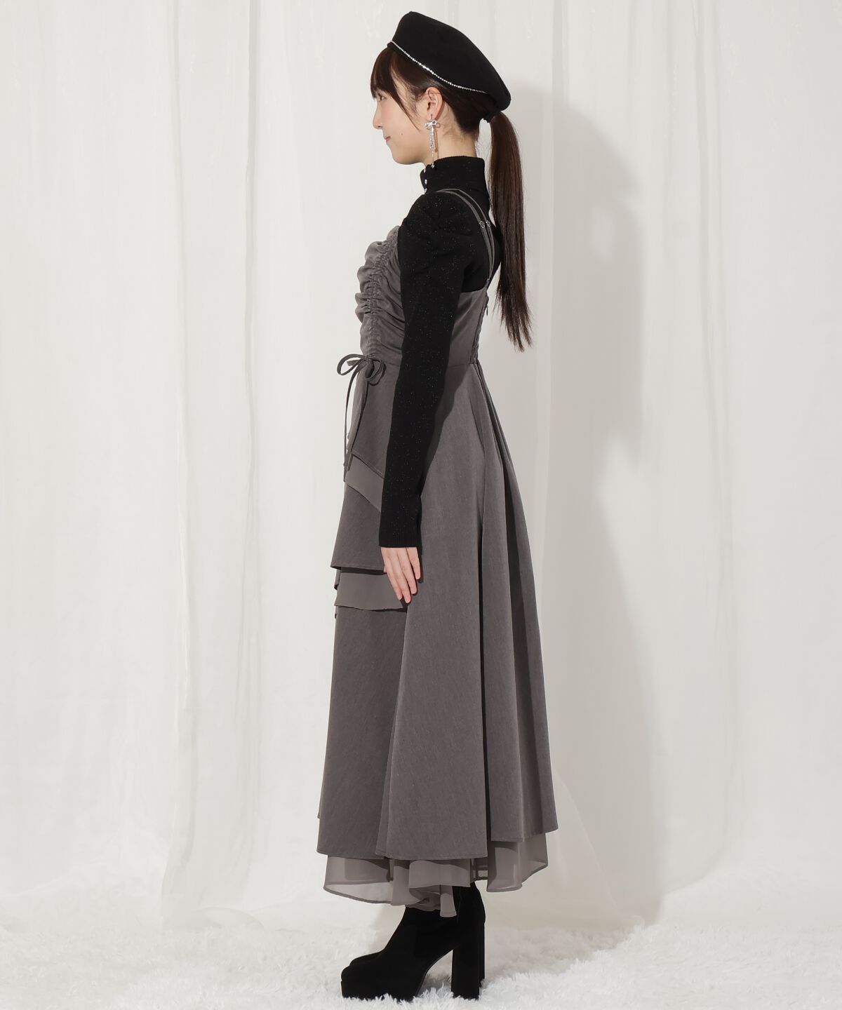 WILLSELECTION「ティアードギャザーキャミワンピース」|ワンピース|