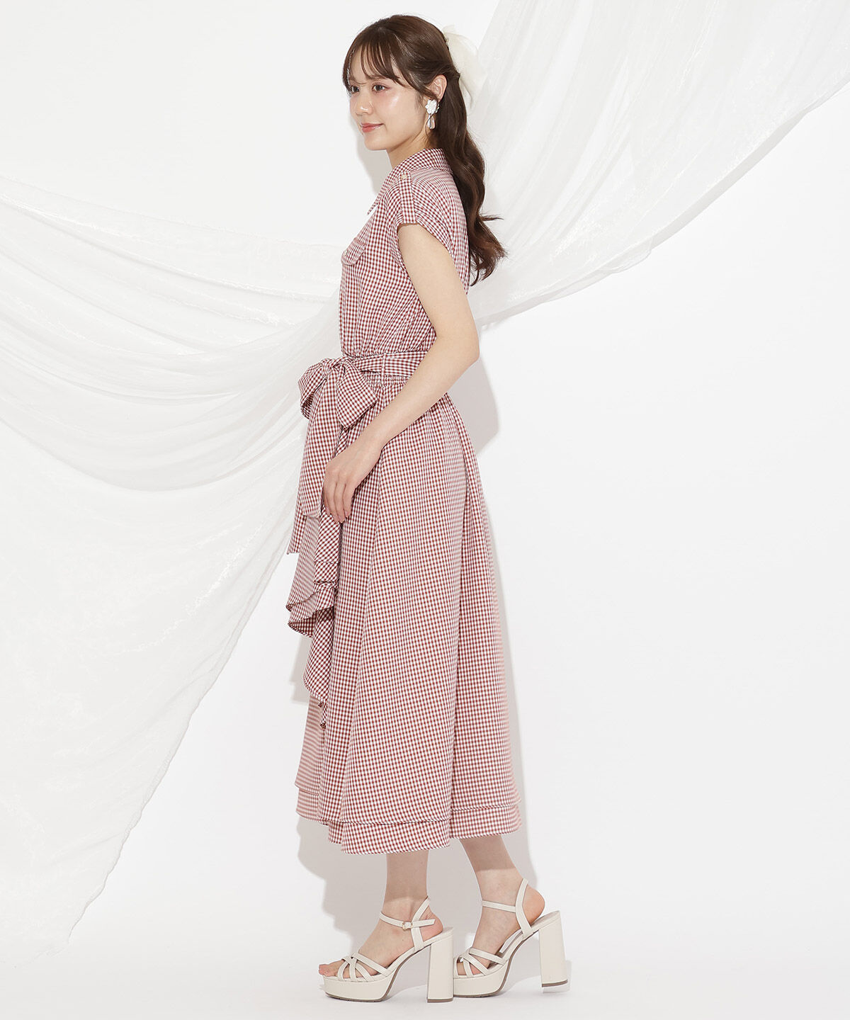 WILLSELECTION「ラッフルシャツワンピース」|ワンピース|