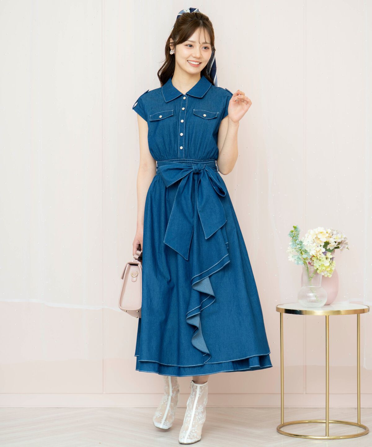 WILLSELECTION「ラッフルシャツワンピース」|ワンピース|