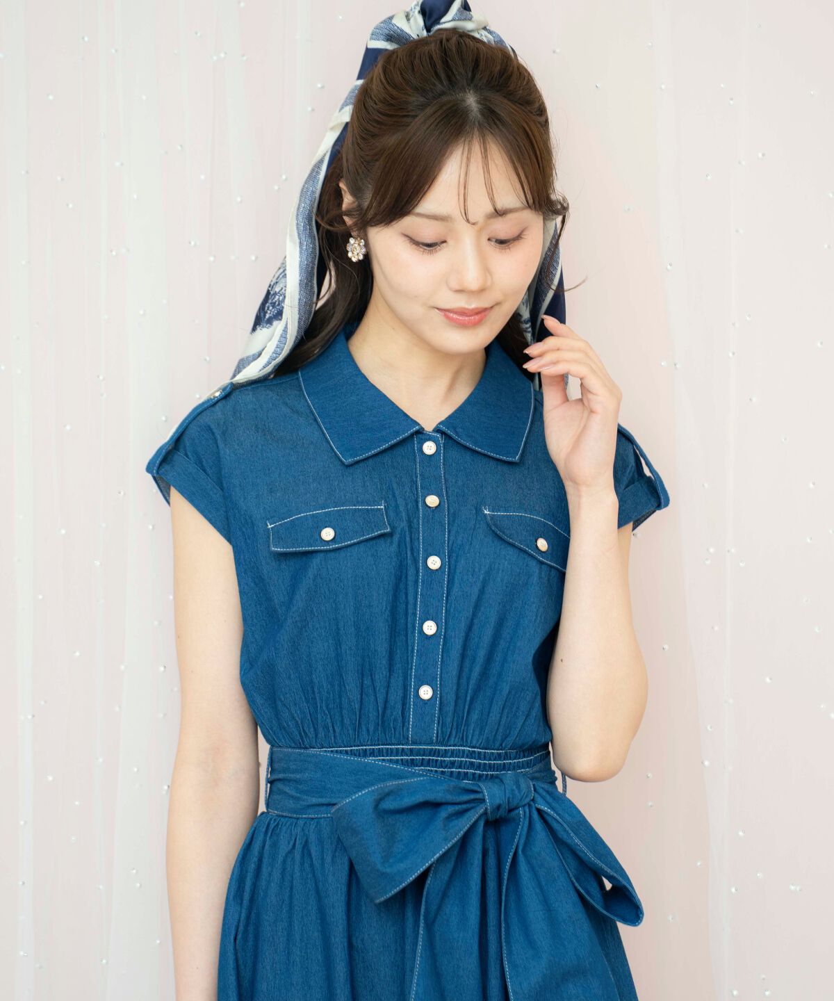 WILLSELECTION「ラッフルシャツワンピース」|ワンピース|