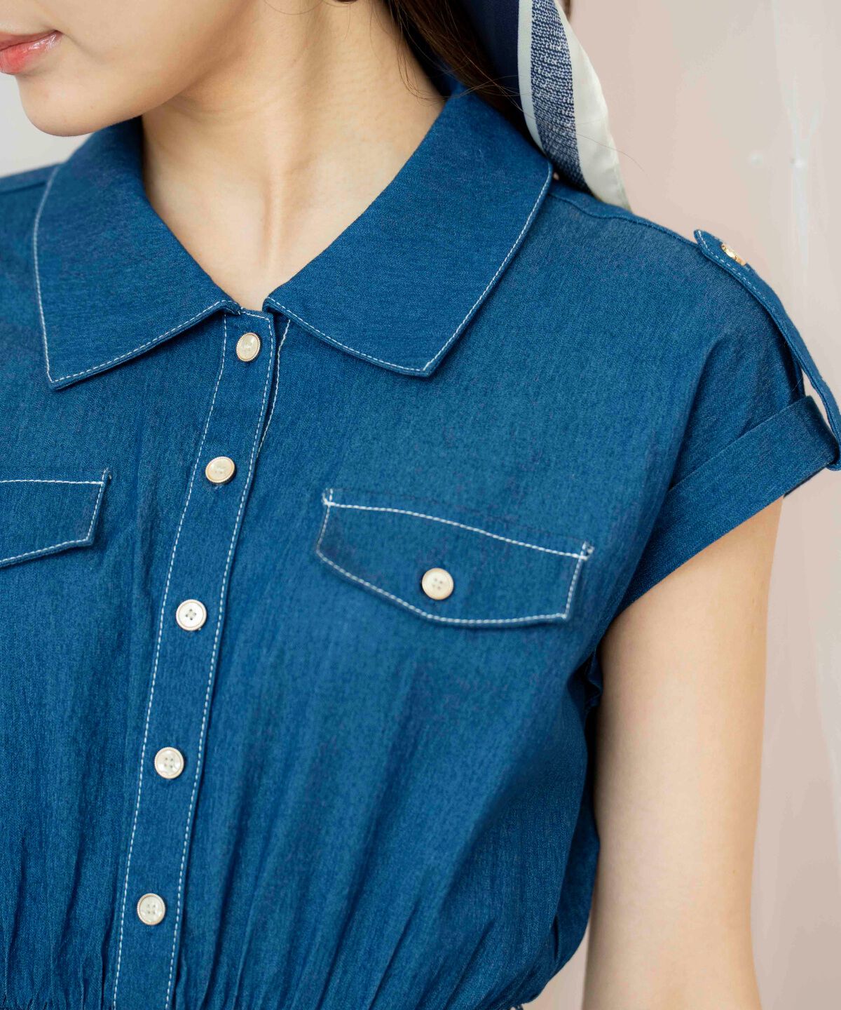 WILLSELECTION「ラッフルシャツワンピース」|ワンピース|