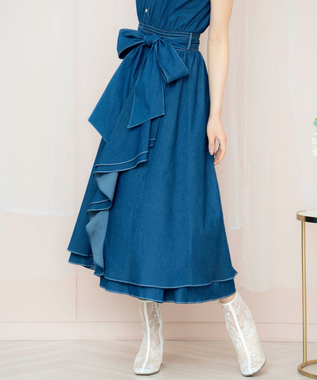 WILLSELECTION「ラッフルシャツワンピース」|ワンピース|