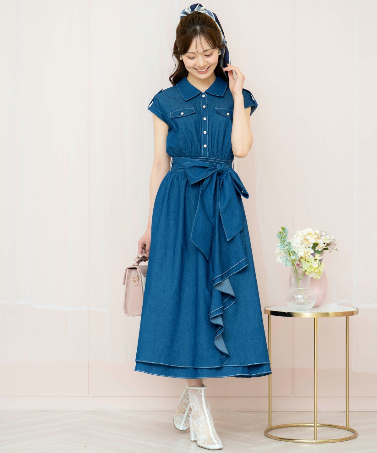 WILLSELECTION「ラッフルシャツワンピース」|ワンピース|