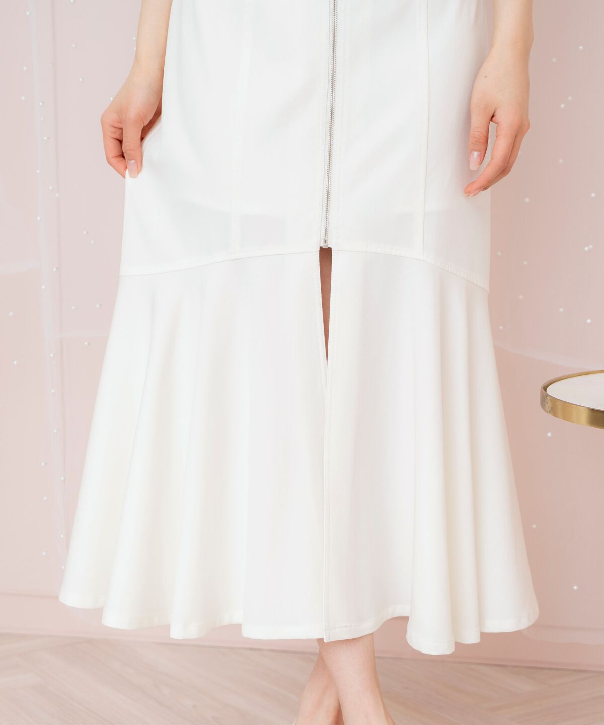 WILLSELECTION「ZIPデザインスリットマーメイドスカート」|フレア|
