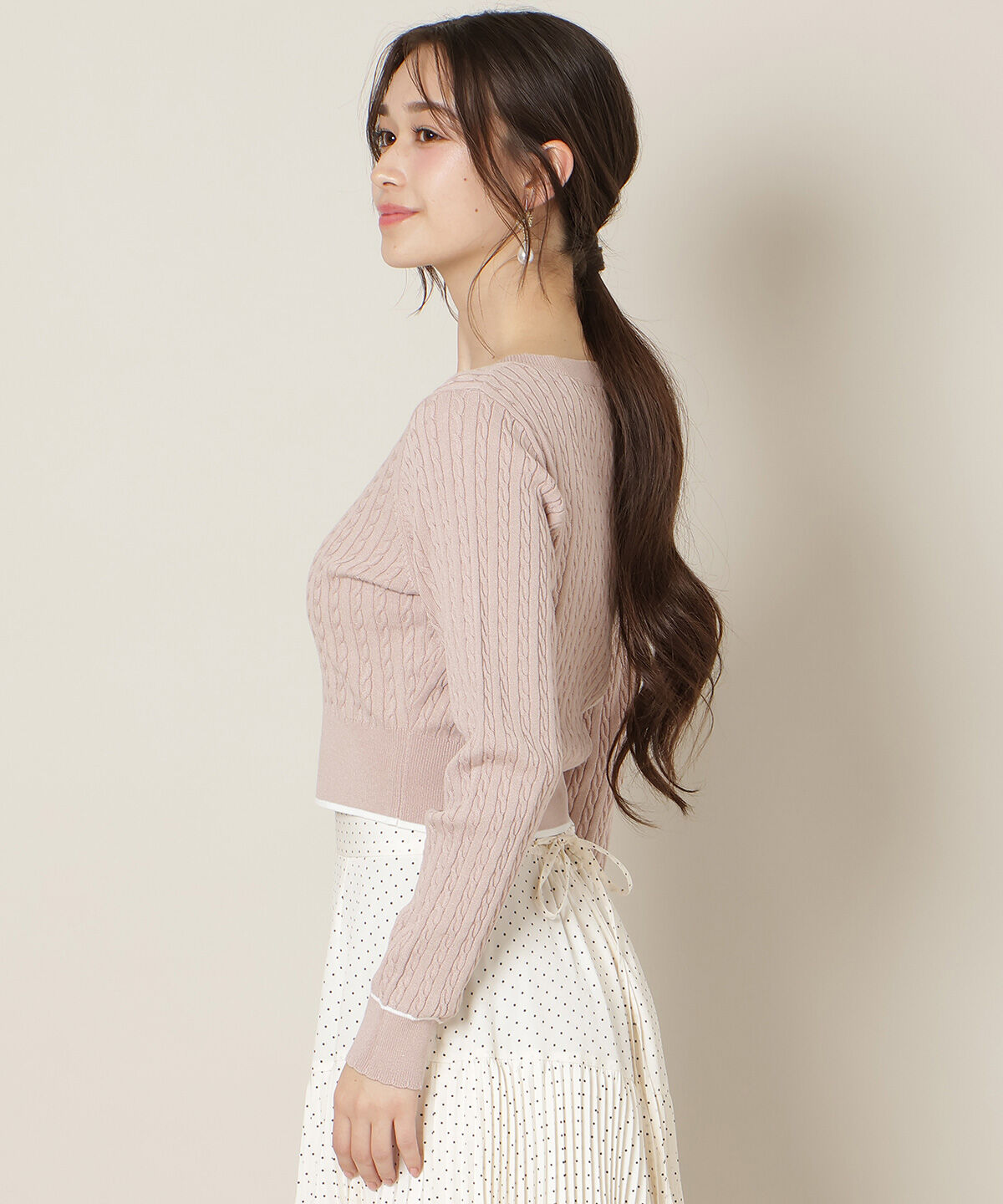 WILLSELECTION「ミニケーブルコンパクトカーディガン」|カーディガン|