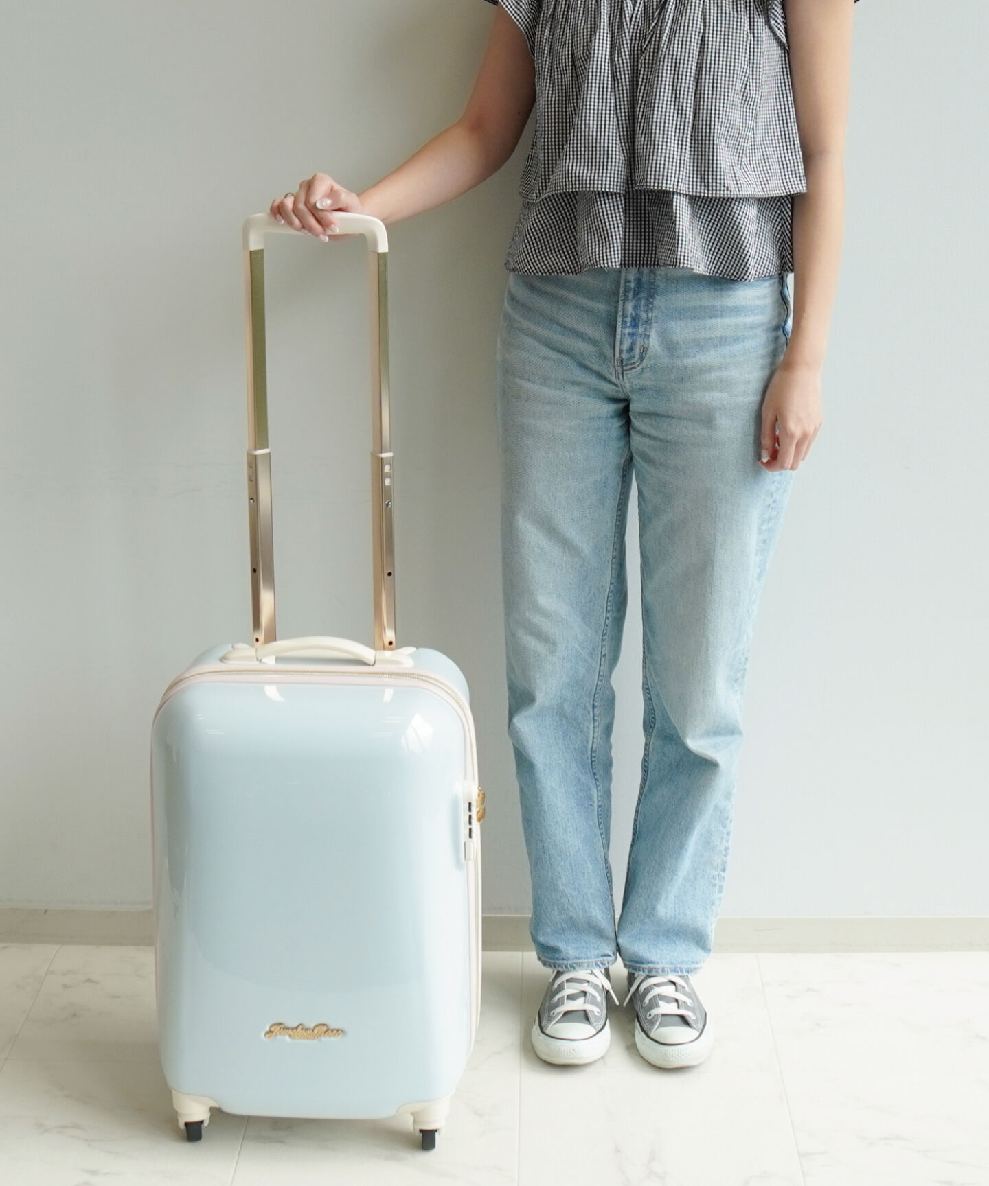 Jewelna Rose「キャンディポケット　スーツケース　56リットル　3ｰ5泊におすすめ　エキスパンド仕様　39872」|キャリーケース|