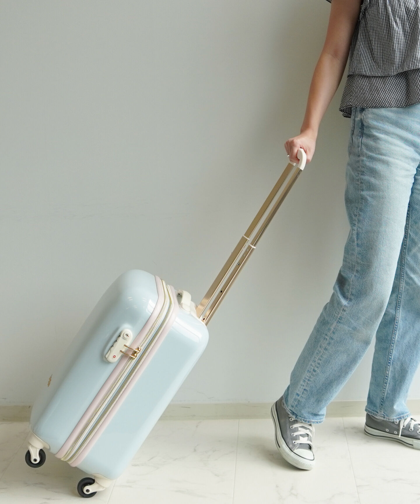 Jewelna Rose「キャンディポケット　スーツケース　56リットル　3ｰ5泊におすすめ　エキスパンド仕様　39872」|キャリーケース|