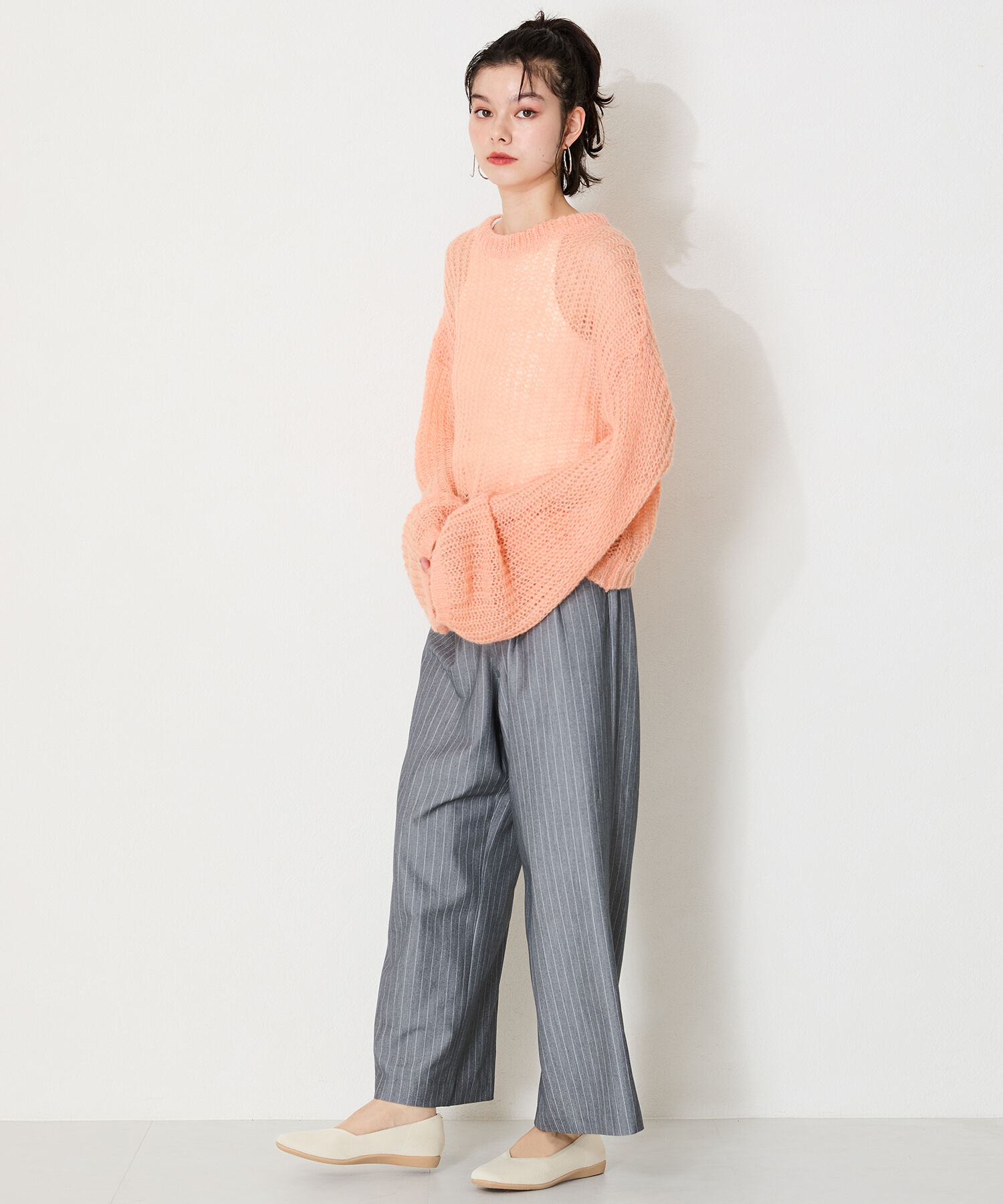 ORiental TRaffic「【洗濯OK】 ニットパンプス /R-3215 軽量 フラット ニット 通気性 柔らかい」|パンプス|