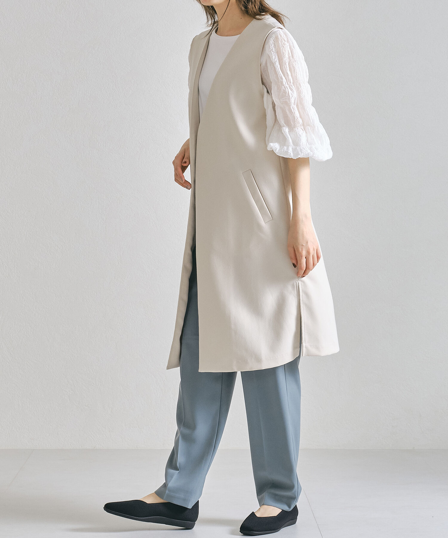 ORiental TRaffic「【洗濯OK】 ニットパンプス /R-3215 軽量 フラット ニット 通気性 柔らかい」|パンプス|