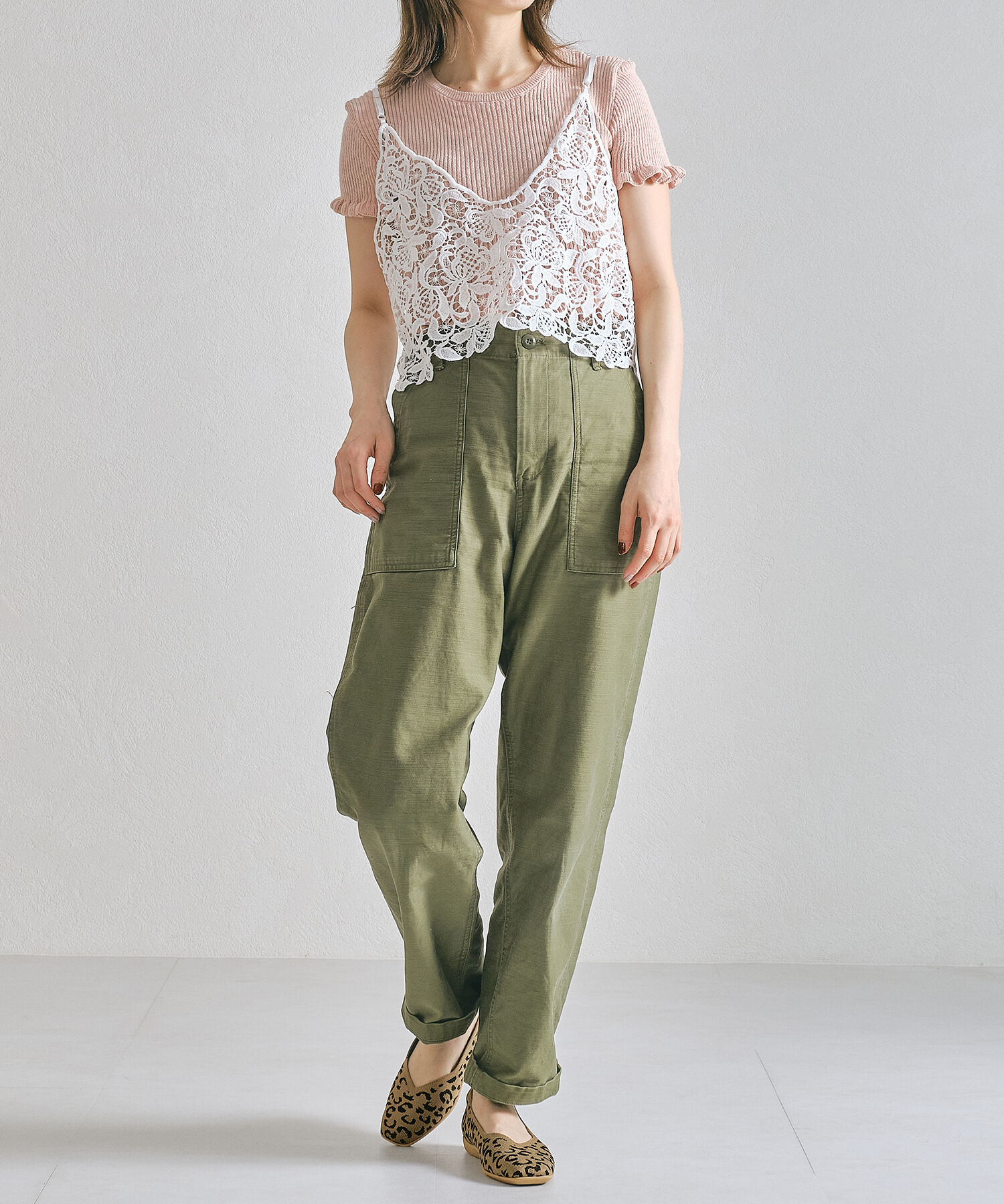 ORiental TRaffic「【洗濯OK】 ニットパンプス /R-3215 軽量 フラット ニット 通気性 柔らかい」|パンプス|