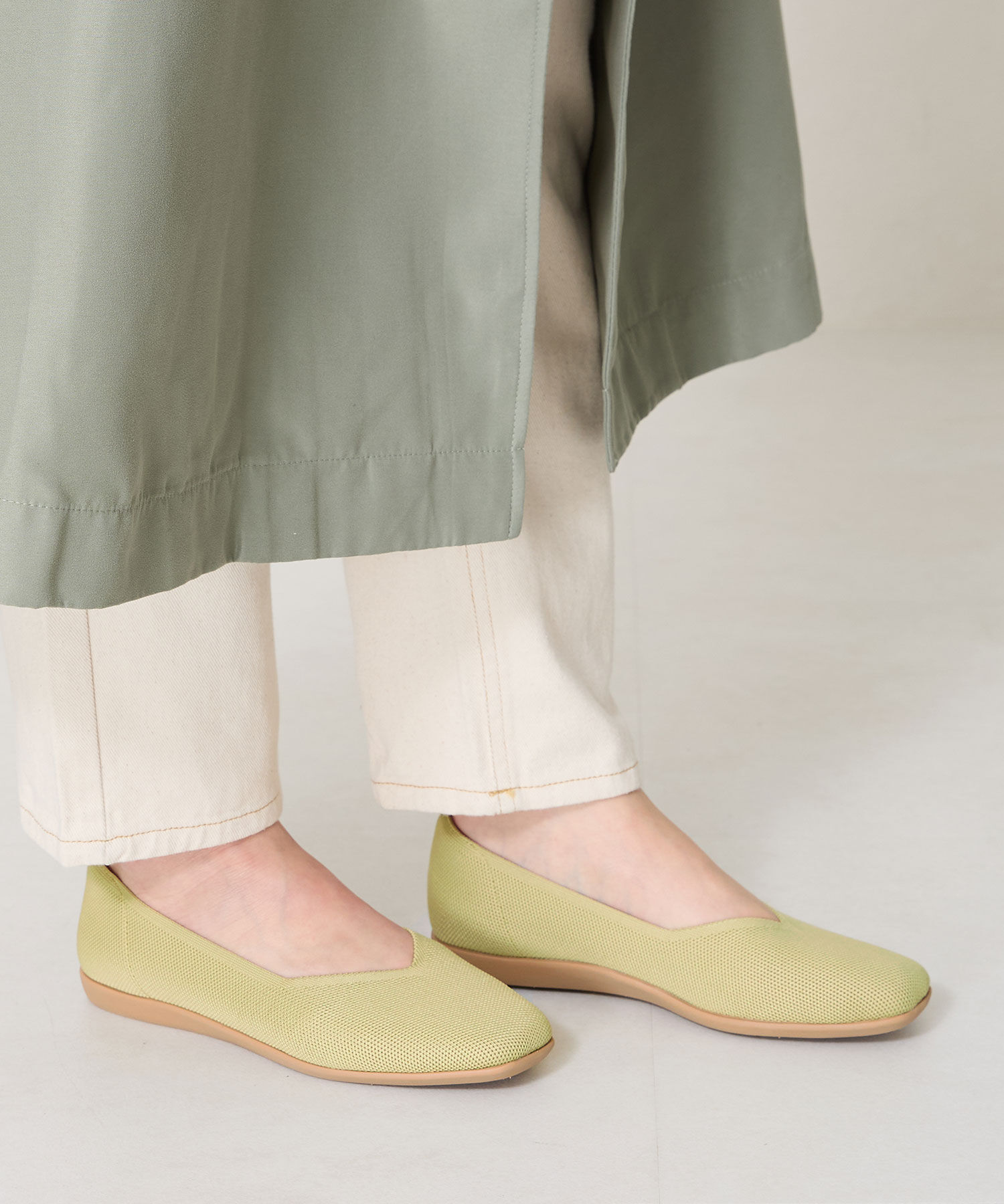 ORiental TRaffic「【洗濯OK】 ニットパンプス /R-3215 軽量 フラット ニット 通気性 柔らかい」|パンプス|