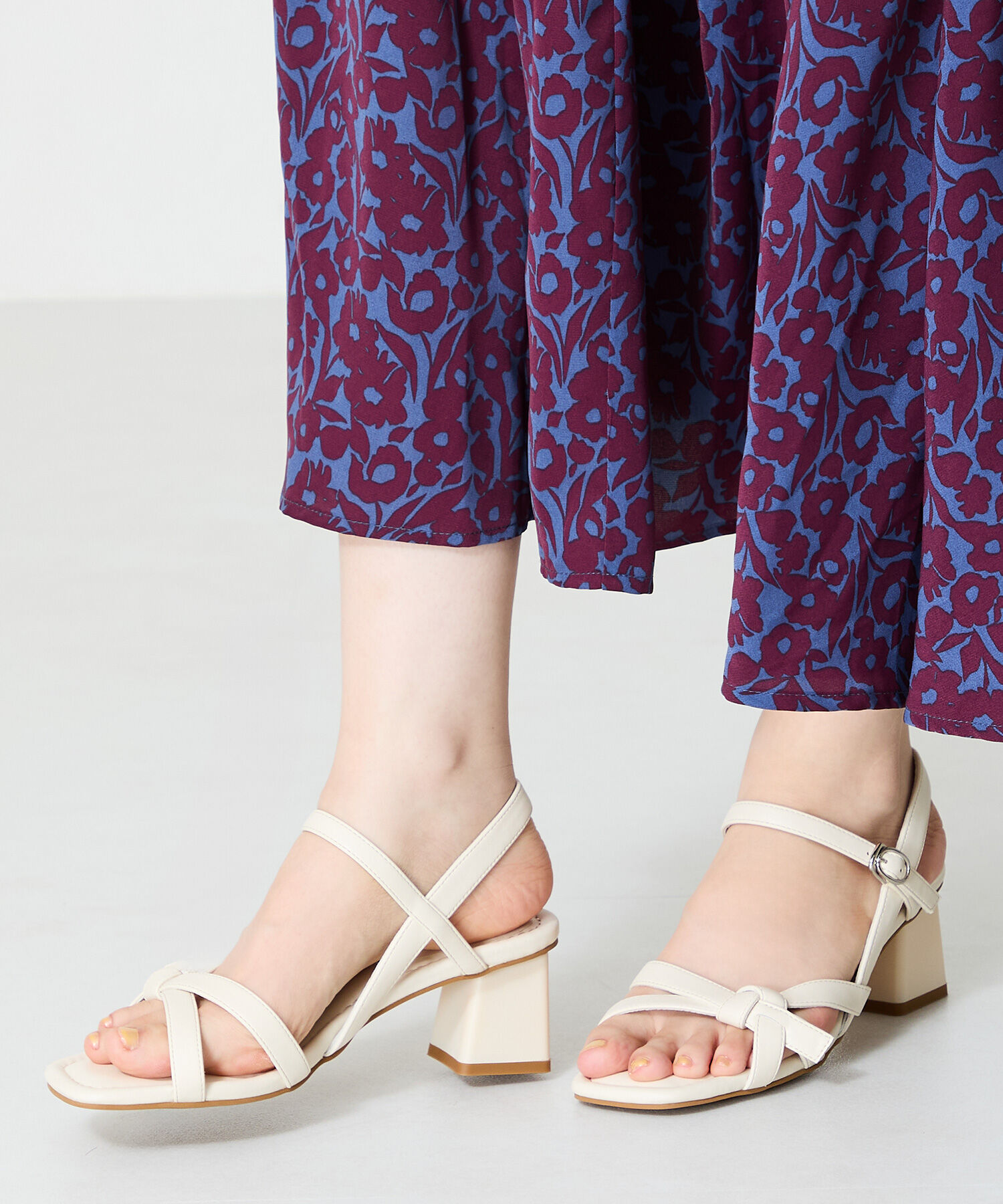 ORiental TRaffic「●2025春夏新作●リボンストラップヒールサンダル/51217 サンダル 人気 売れてる トレンド」|サンダル|