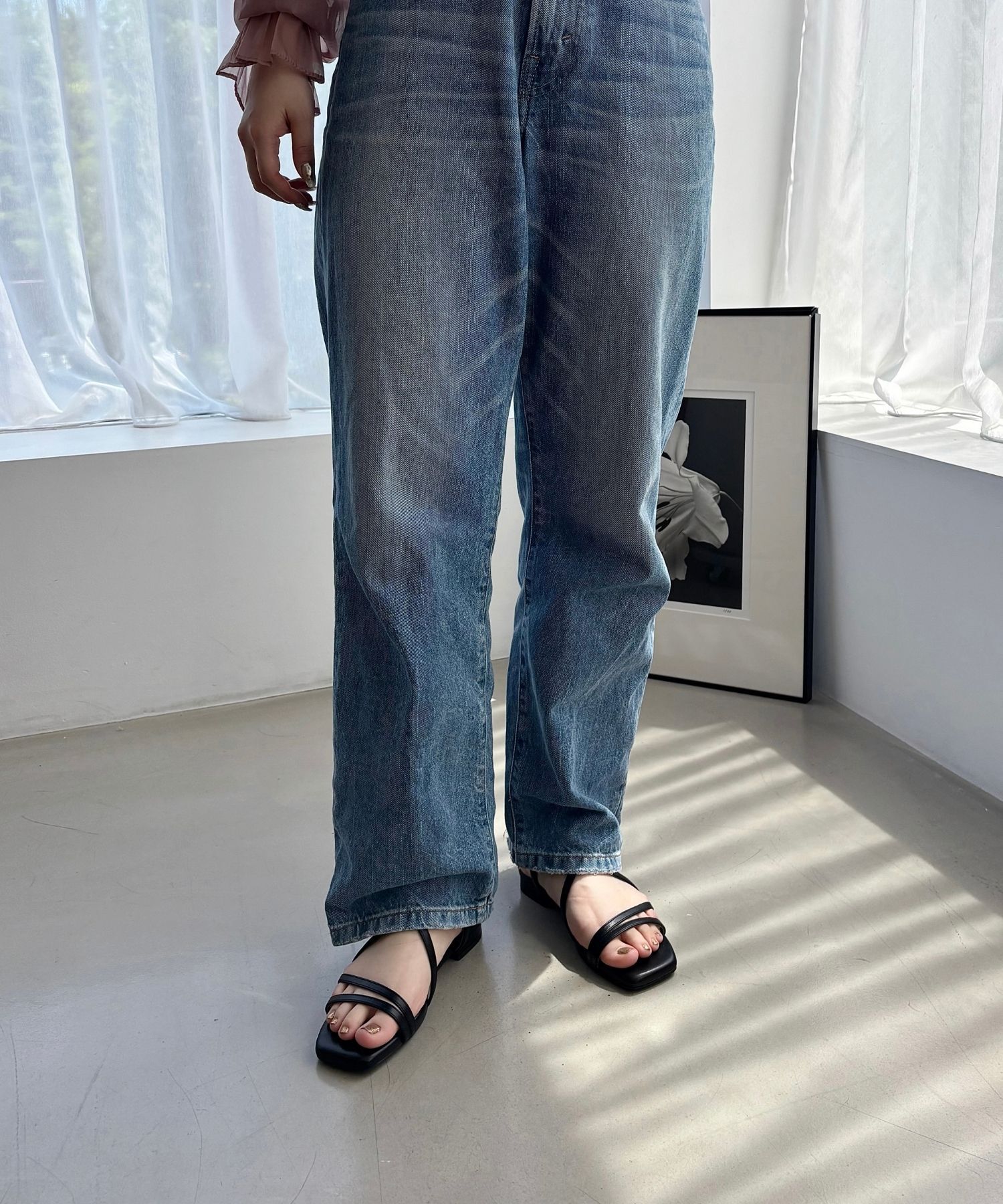 WA Oriental TRaffic「●2025春夏新作●ナローストラップフラットサンダル/52209 サンダル　フラット 抜け感 人気 トレンド」|サンダル|