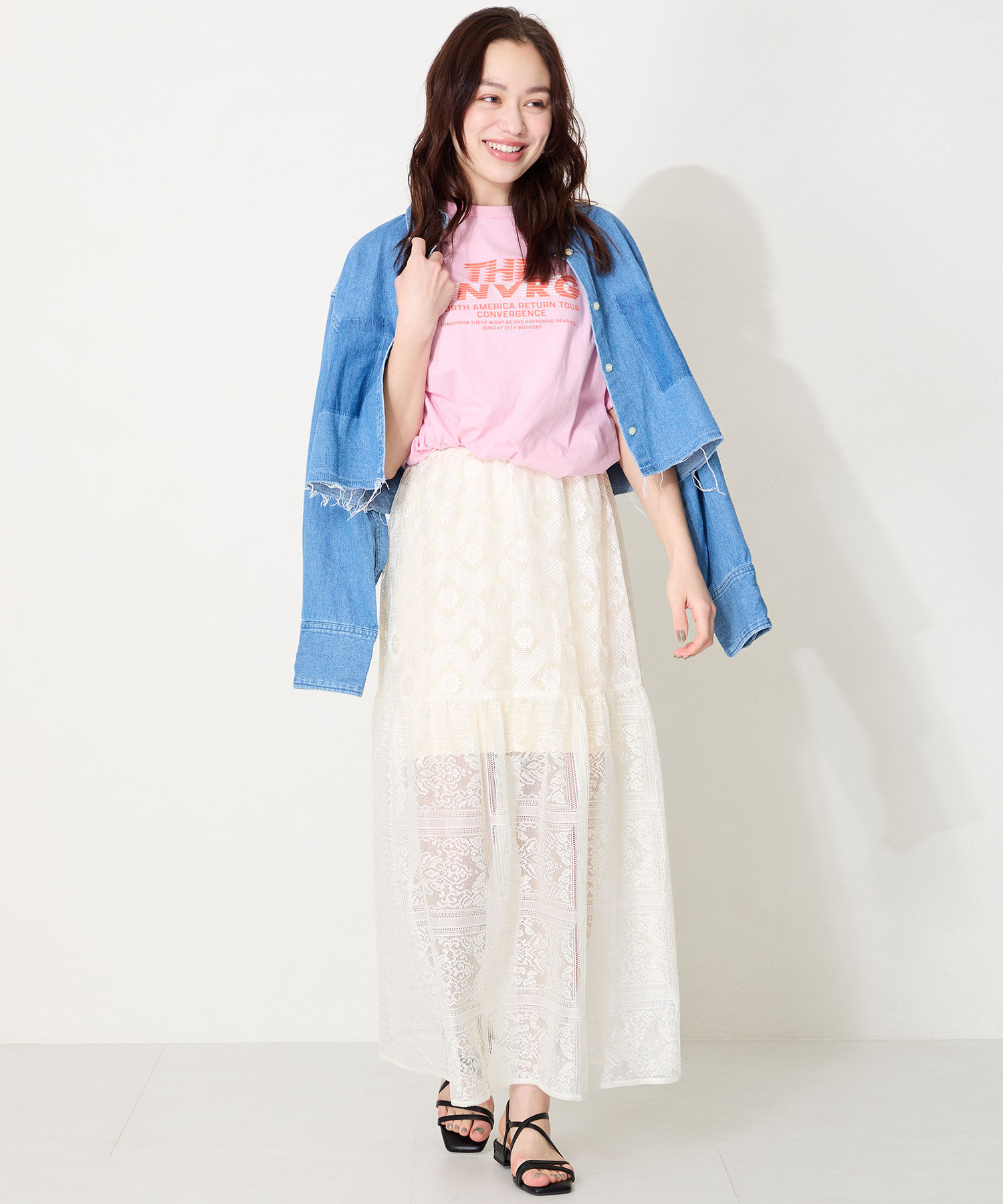 WA Oriental TRaffic「●2025春夏新作●ナローストラップフラットサンダル/52209 サンダル　フラット 抜け感 人気 トレンド」|サンダル|