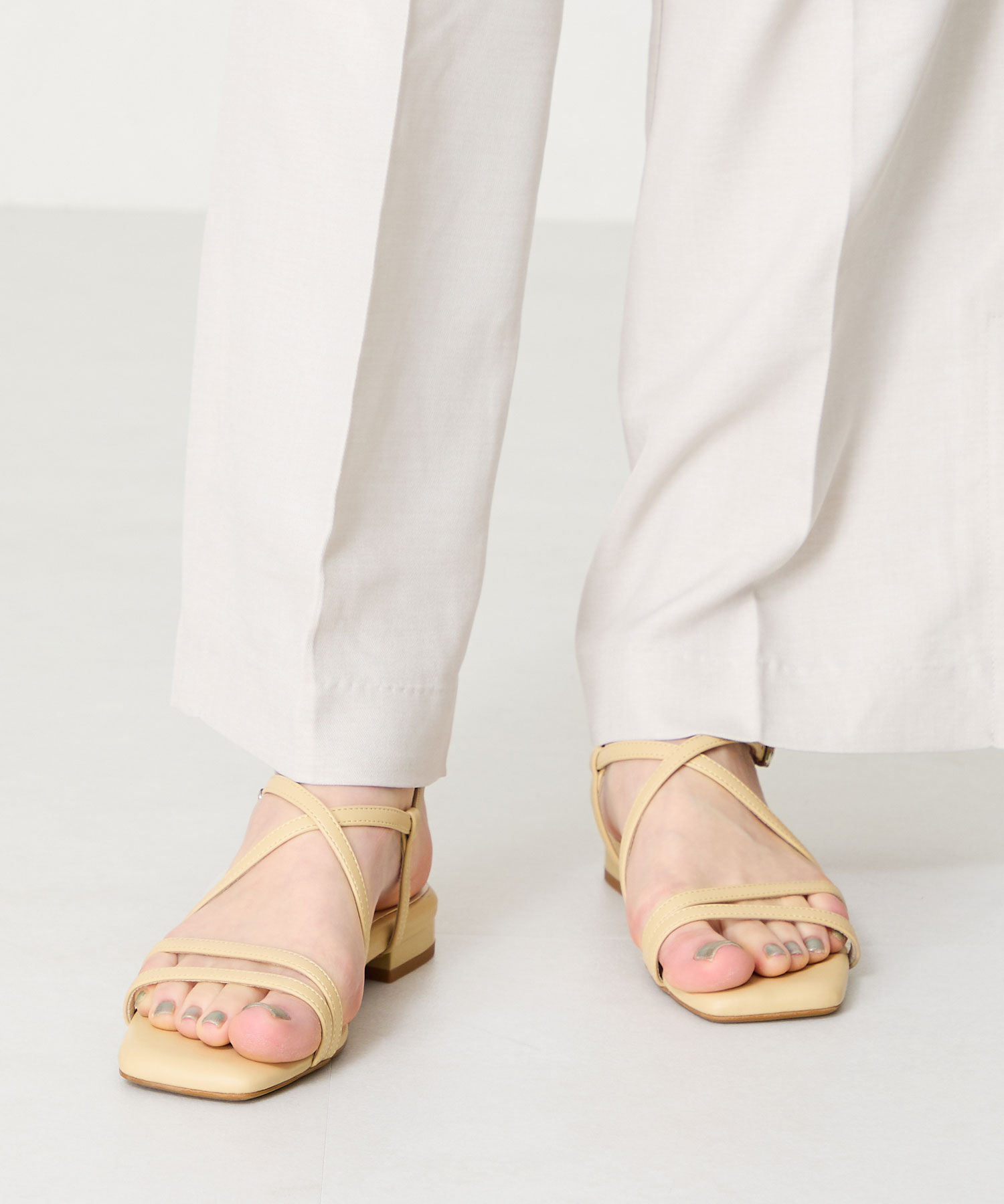 WA Oriental TRaffic「●2025春夏新作●ナローストラップフラットサンダル/52209 サンダル　フラット 抜け感 人気 トレンド」|サンダル|