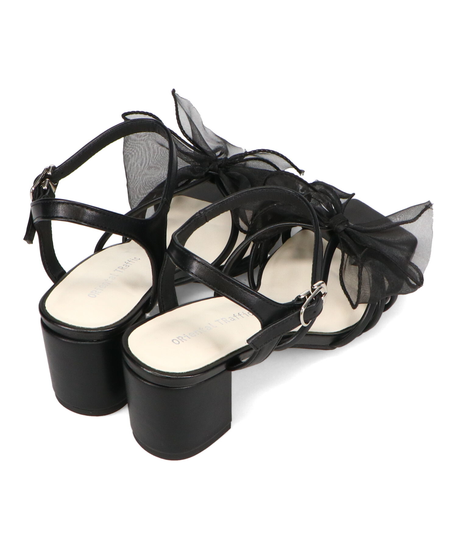 ORiental TRaffic「●2025春夏新作●ビッグチュールリボンヒールサンダル/51220 サンダル 人気 トレンド」|サンダル|