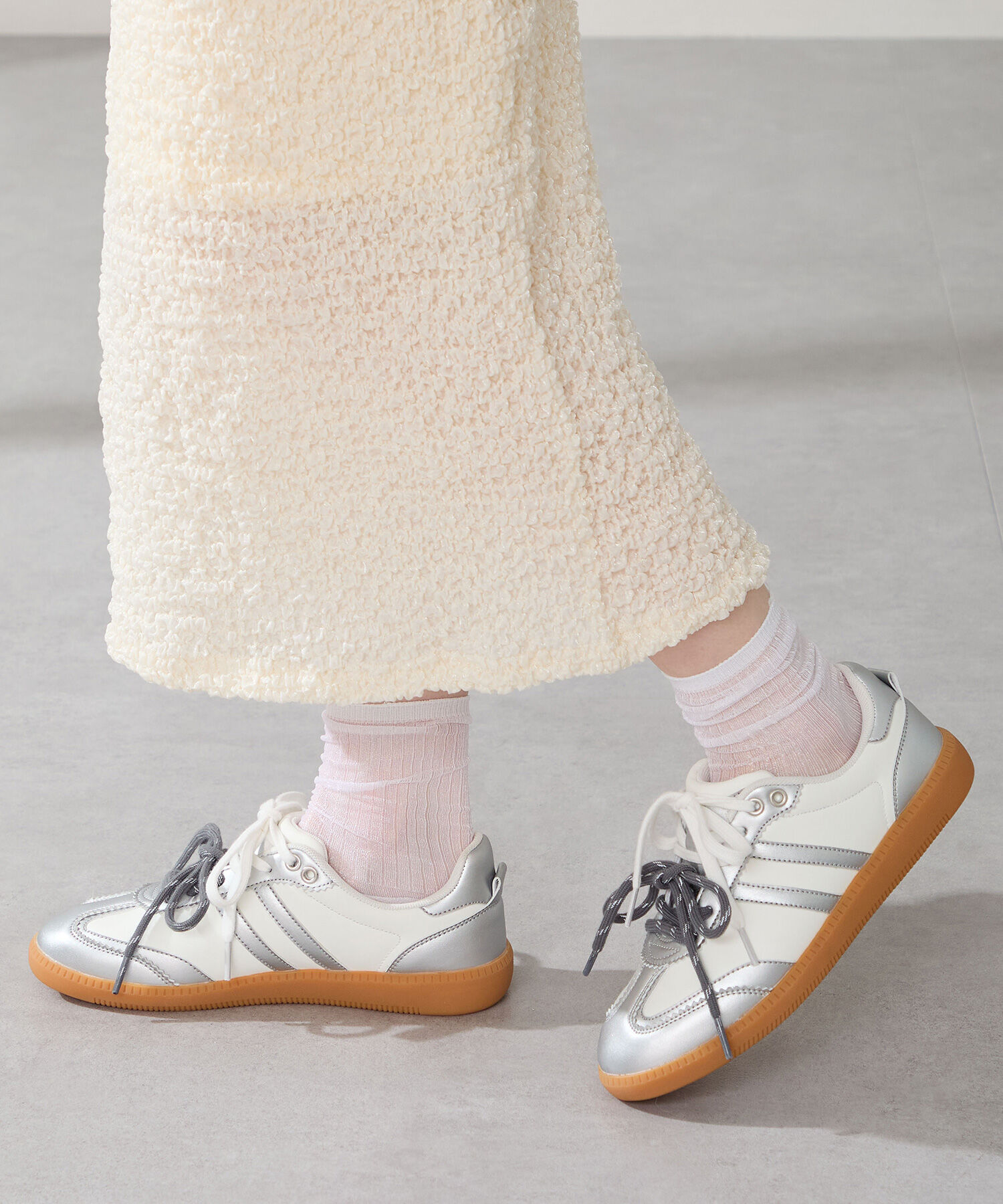 ORiental TRaffic「ダブルシューレースジャーマン スニーカー /OT3788 フラット」|スニーカー|