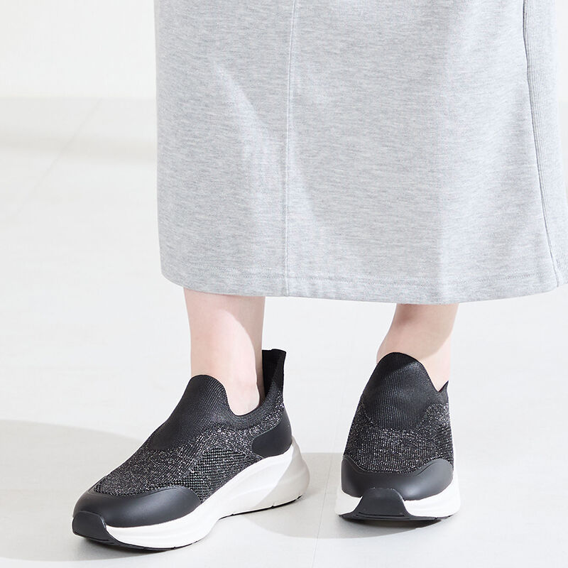 ORiental TRaffic「●2026春夏新作●【瞬間フィット】ニット防水スニーカー/OT3799」|スニーカー|BLACK