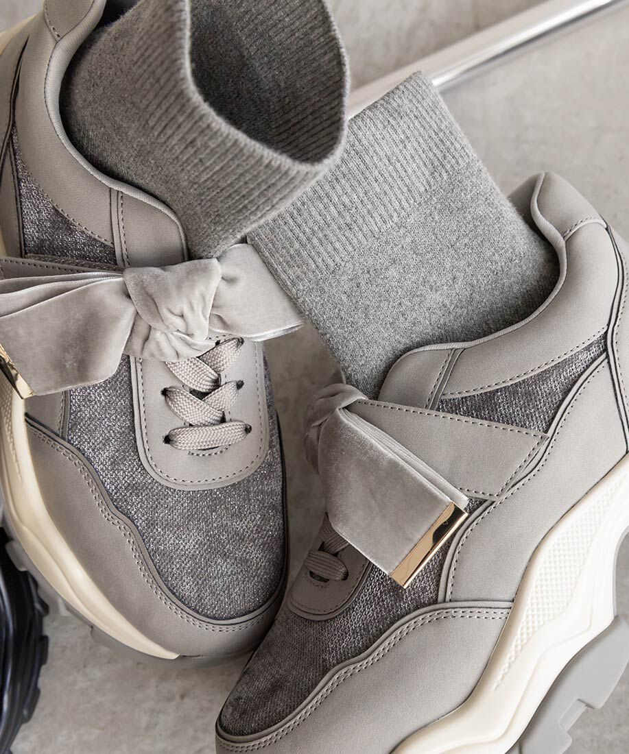  「2WAY ソックスドッキングリボンスニーカー」|スニーカー|