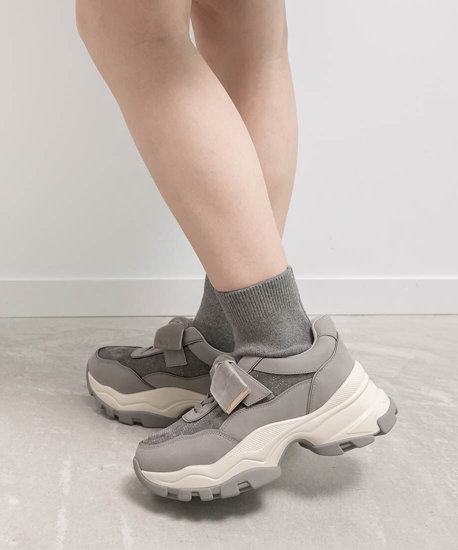  「2WAY ソックスドッキングリボンスニーカー」|スニーカー|