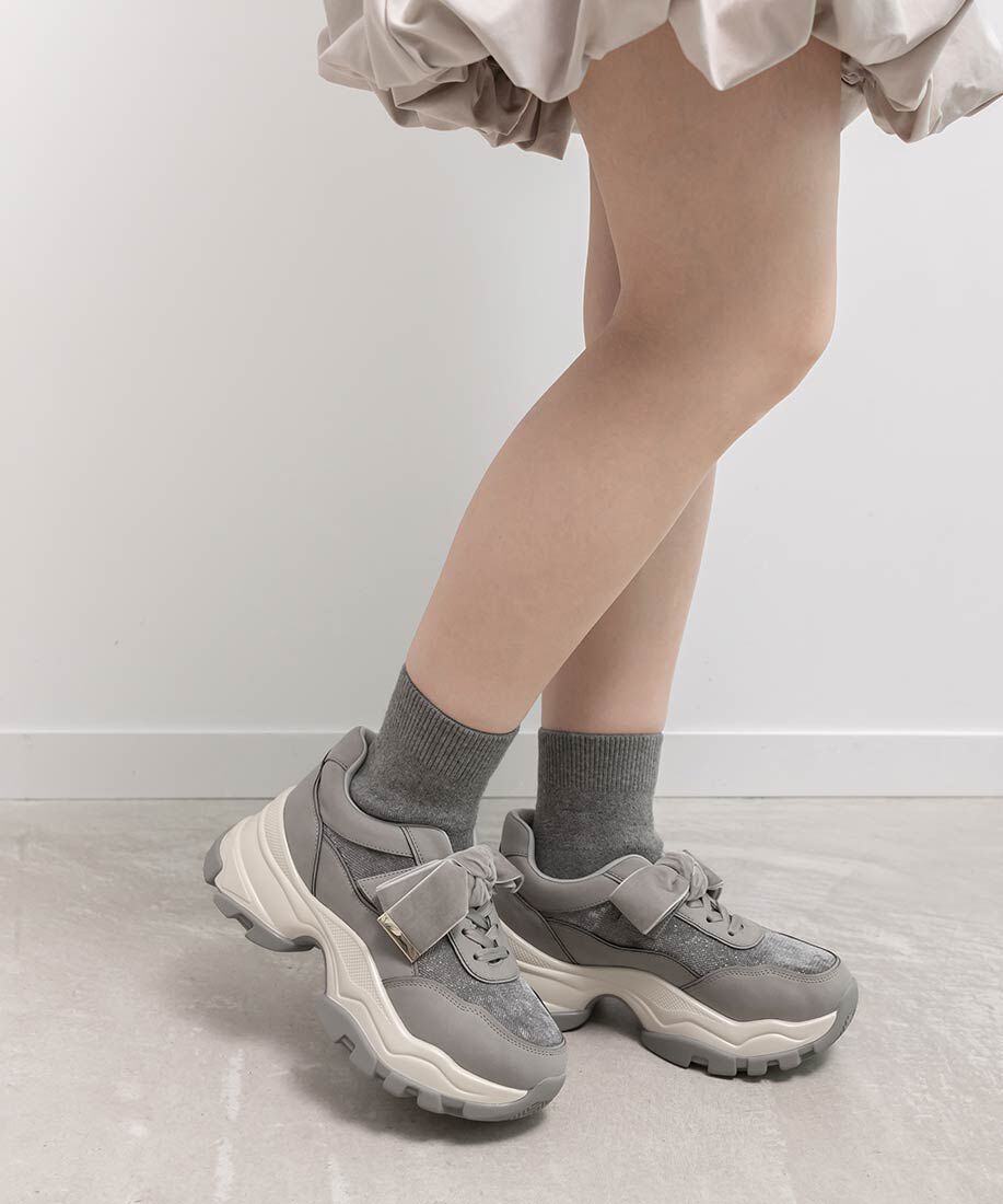  「2WAY ソックスドッキングリボンスニーカー」|スニーカー|