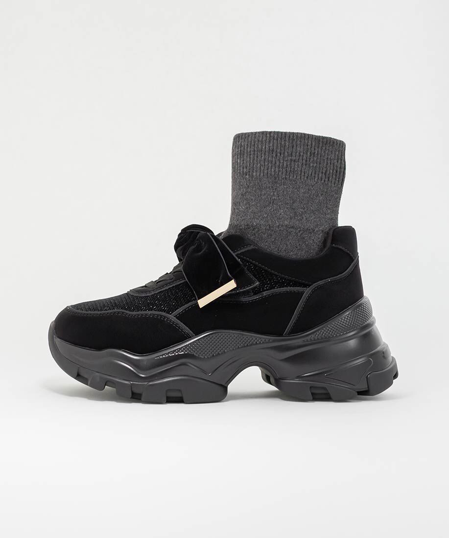  「2WAY ソックスドッキングリボンスニーカー」|スニーカー|