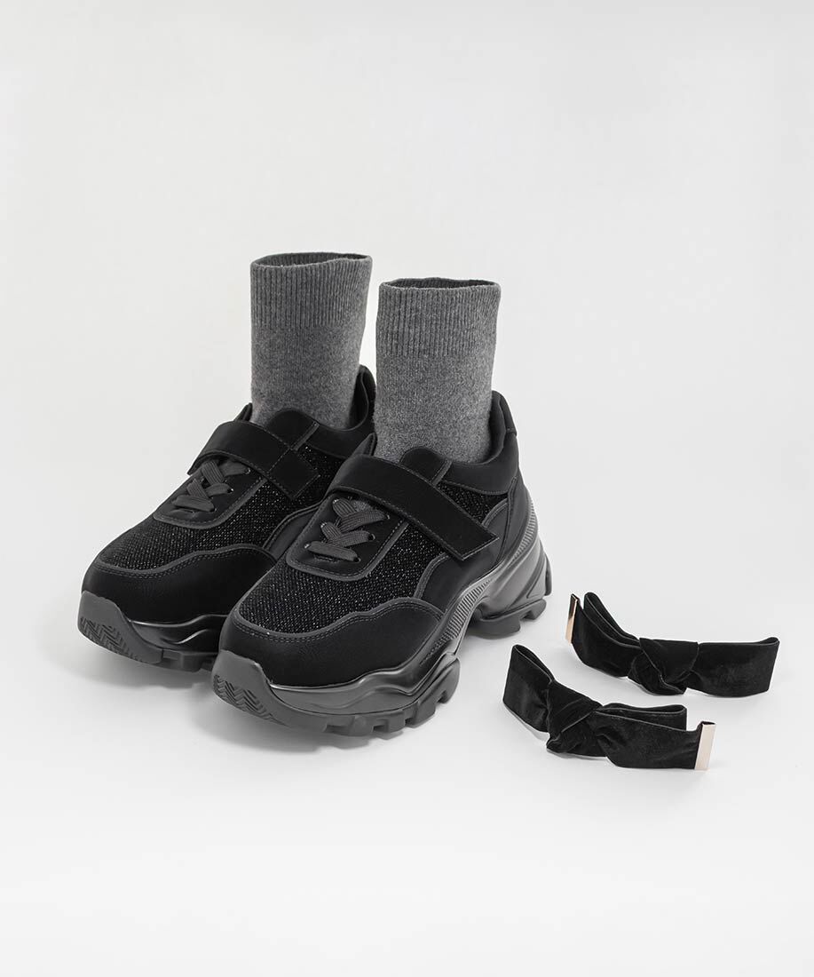  「2WAY ソックスドッキングリボンスニーカー」|スニーカー|