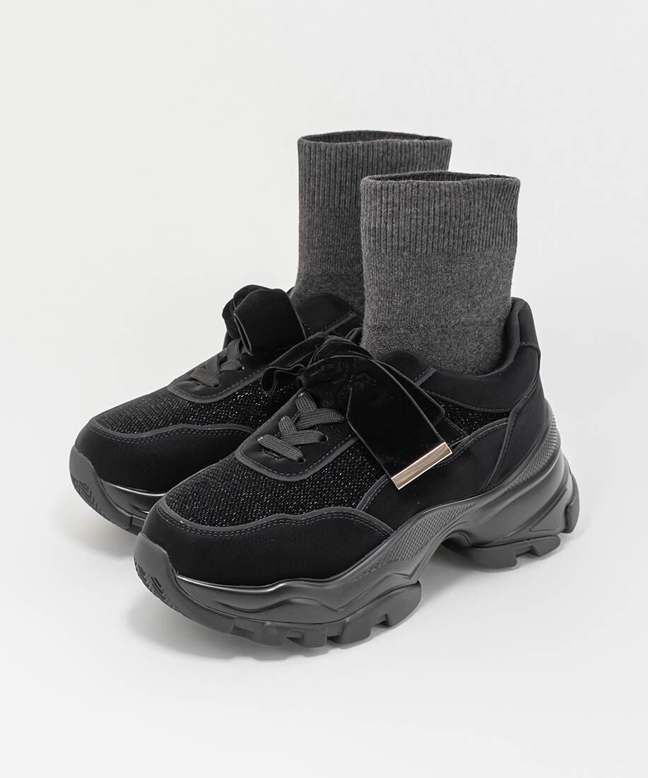  「2WAY ソックスドッキングリボンスニーカー」|スニーカー|