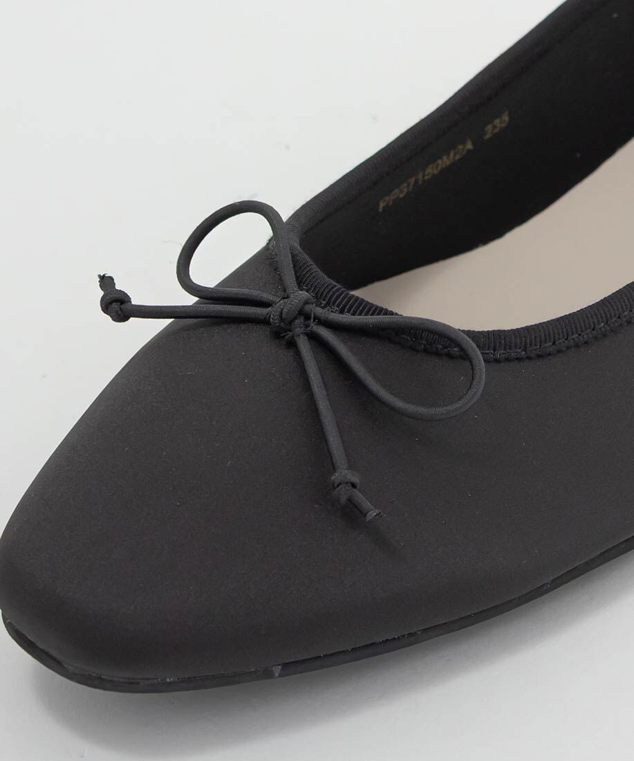  「軽量 スクエアトゥフラットパンプス」|パンプス|