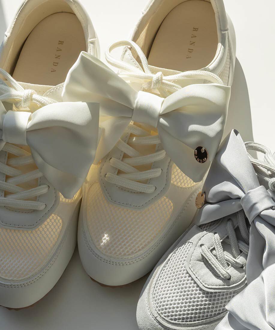  「2WAY サテンリボンロープロファイルスニーカー」|スニーカー|