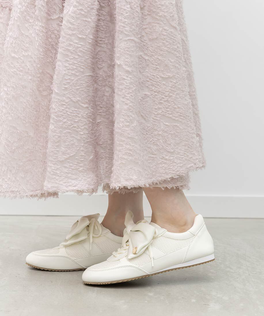  「2WAY サテンリボンロープロファイルスニーカー」|スニーカー|