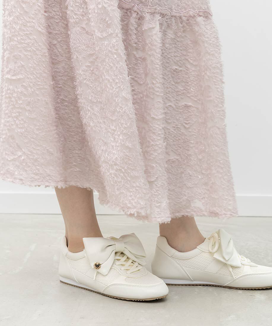  「2WAY サテンリボンロープロファイルスニーカー」|スニーカー|