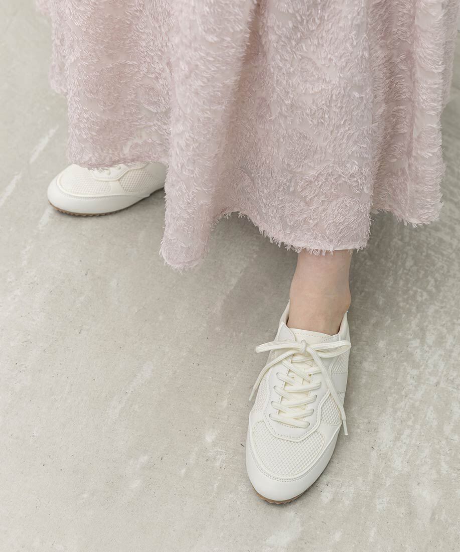  「2WAY サテンリボンロープロファイルスニーカー」|スニーカー|