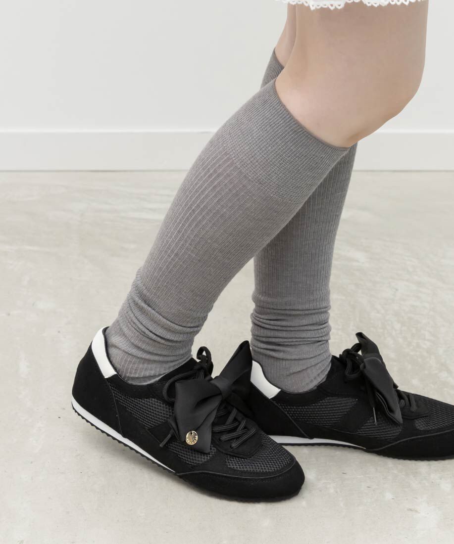  「2WAY サテンリボンロープロファイルスニーカー」|スニーカー|