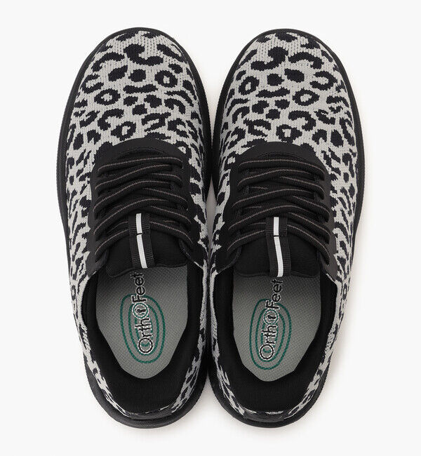 Orthofeet「【オーソフィート】キタ ミディアム/スノーレオパード テキスタイル/シューズ レディース」|スニーカー|