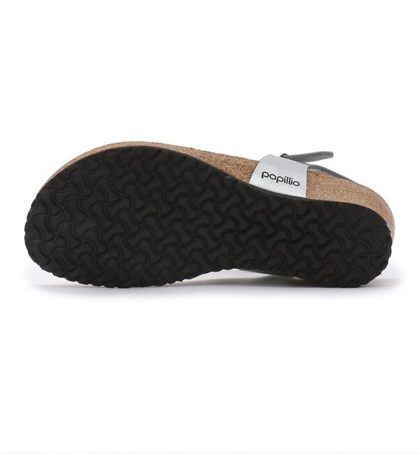 Papillio「【ビルケンシュトック】アシュレイ/メタリックシルバー ビルコフロー/サンダル レディース」|サンダル|