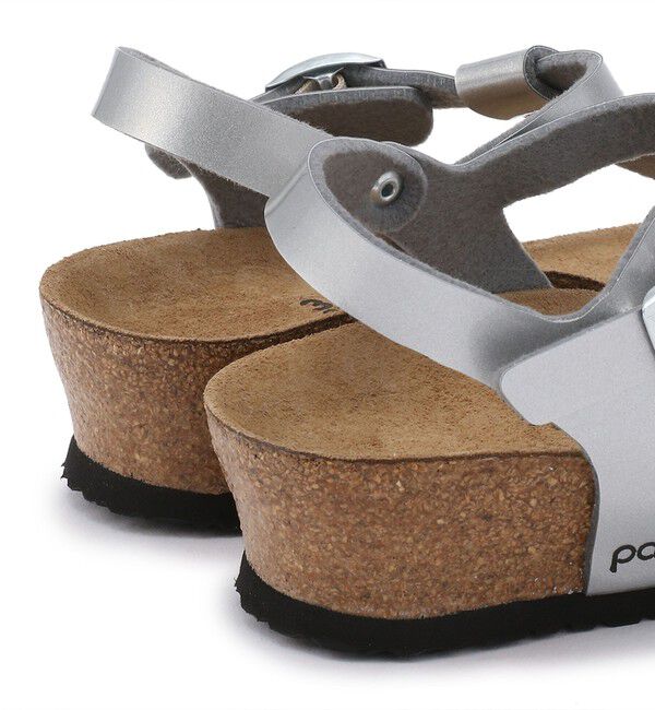 Papillio「【ビルケンシュトック】アシュレイ/メタリックシルバー ビルコフロー/サンダル レディース」|サンダル|